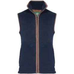 2022 Alan Paine Mens Aylsham Fleece Gilet AYLGWCT - Navy