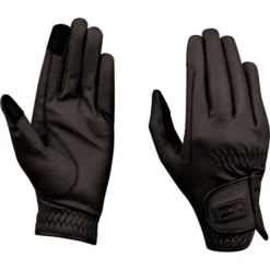 2022 Dublin Everyday Touch Screen Compatible Riding Gloves 10030350 - Black Colour Black