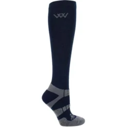 2022 Woof Wear Winter Riding Sock WW0015 - Navy / Grey Colour Navy/Grey