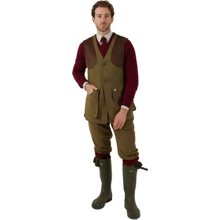 2023 Alan Paine Mens Combrook Tweed Gilet COMGWCT - Sage Colour Sage 3 2023 Alan Paine Mens Combrook Tweed Gilet COMGWCT - Sage Colour Sage