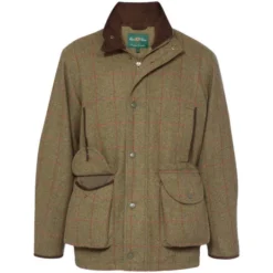 2023 Alan Paine Mens Combrook Tweed Shooting Field Coat COMGFIE - Sage Colour Sage