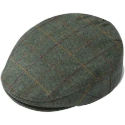 2023 Alan Paine Mens Rutland Tweed Flat Cap RUTGCAP - Fern Colour Fern