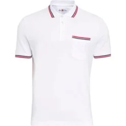 2023 Alan Paine Mens Shoreham Pique Polo Shirt LS1801 - White Colour White