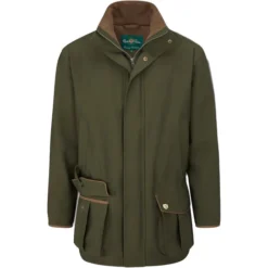 2023 Alan Paine Mens Stancombe Waterproof Shooting Coat STNGCOT - Olive