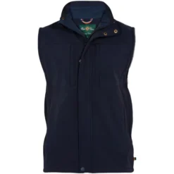2023 Alan Paines Mens Westermoor Softshell Gilet Waistcoat FELGGIL - Dark Navy