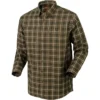 2023 Harkila Mens Milford Shirt 140106415 - Beech Green Check