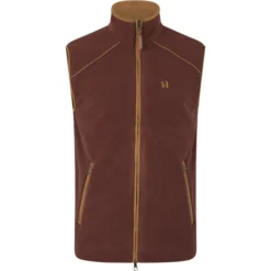 2023 Harkila Mens Sandhem 200 Waistcoat 1201153 - Burgundy Colour Burgundy