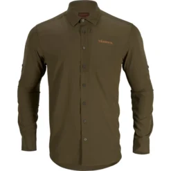 2023 Harkila Mens Trail Long Sleeve Shirt 140112229 - Willow Green