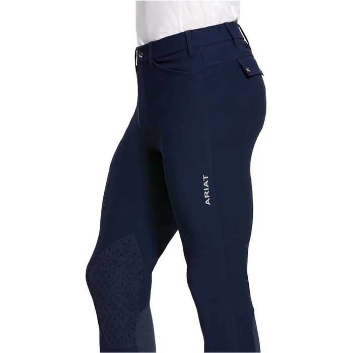 2022 Ariat Mens Tri Factor Grip Knee Patch Breech 10030540 - Navy 4 2022 Ariat Mens Tri Factor Grip Knee Patch Breech 10030540 - Navy - Image 2