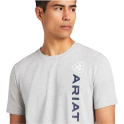 2022 Ariat Mens Vertical Logo Short Sleeve T-Shirt 10039193 - Heather Grey -Vogemate Sales Store 4688 202220Ariat20Mens20Vertical20Logo20Short20Sleeve20T Shirt201003919320 20Heather20Grey4.700x700