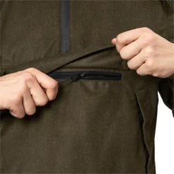 2022 Seeland Mens Avail Smock 10021811203 - Pine Green Melange -Vogemate Sales Store 5116 202220Seeland20Mens20Avail20Smock201002181120320 20Pine20Green20Melange20Zip20Close20Up.700x700