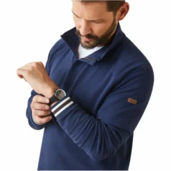 2023 Ariat Mens Portola 1/2 Zip Sweatshirt 10043783 - Navy -Vogemate Sales Store 5859 10043783 01.700x700