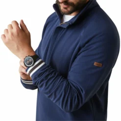 2023 Ariat Mens Portola 1/2 Zip Sweatshirt 10043783 - Navy -Vogemate Sales Store 5859 10043783 03.700x700