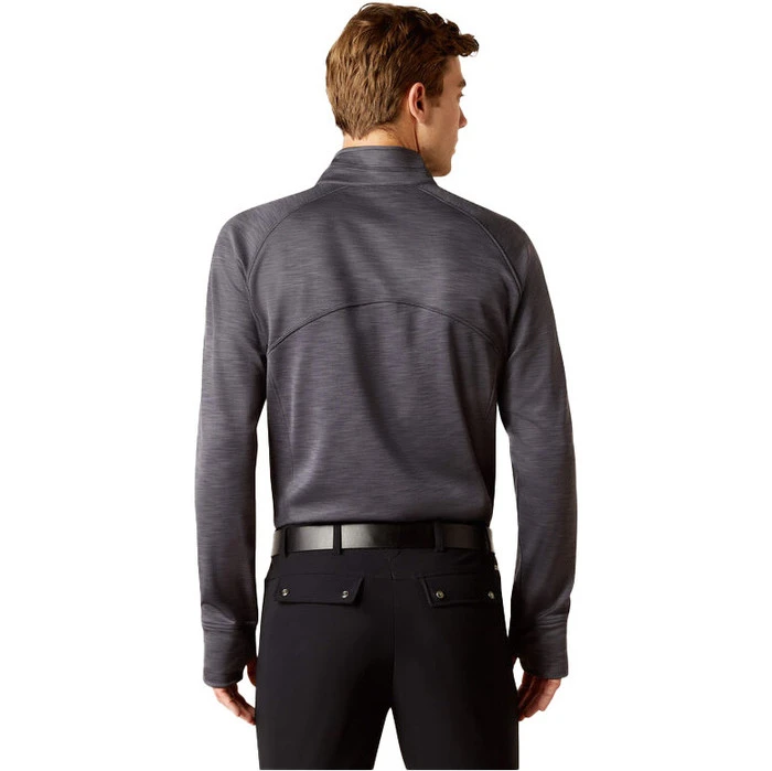 2023 Ariat Mens Tek Team 1/2 Zip Sweatshirt 10032804 - Ebony Colour Ebony 4 2023 Ariat Mens Tek Team 1/2 Zip Sweatshirt 10032804 - Ebony Colour Ebony - Image 2