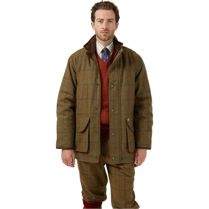 2023 Alan Paine Mens Combrook Tweed Shooting Field Coat COMGFIE - Thyme Colour Thyme 4 2023 Alan Paine Mens Combrook Tweed Shooting Field Coat COMGFIE - Thyme Colour Thyme - Image 2