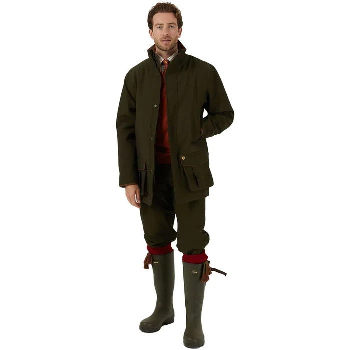 2023 Alan Paine Mens Stancombe Waterproof Shooting Coat STNGCOT - Olive 4 2023 Alan Paine Mens Stancombe Waterproof Shooting Coat STNGCOT - Olive - Image 2
