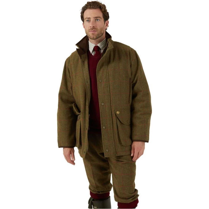 2023 Alan Paine Mens Combrook Tweed Shooting Field Coat COMGFIE - Sage Colour Sage 7 2023 Alan Paine Mens Combrook Tweed Shooting Field Coat COMGFIE - Sage Colour Sage - Image 5