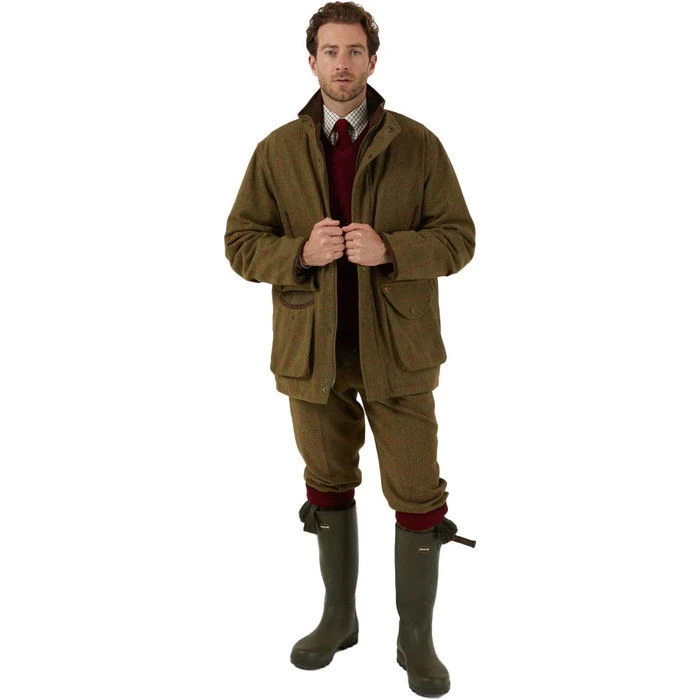 2023 Alan Paine Mens Combrook Tweed Shooting Field Coat COMGFIE - Sage Colour Sage 6 2023 Alan Paine Mens Combrook Tweed Shooting Field Coat COMGFIE - Sage Colour Sage - Image 4