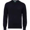 2023 Alan Paine Mens Burford Lambswool V-Neck Jumper 050D83 - Dark Navy -Vogemate Sales Store Alan Paine Mens Burford Lambswool V Neck Jumper Dark Navy.2000x2000.700x700