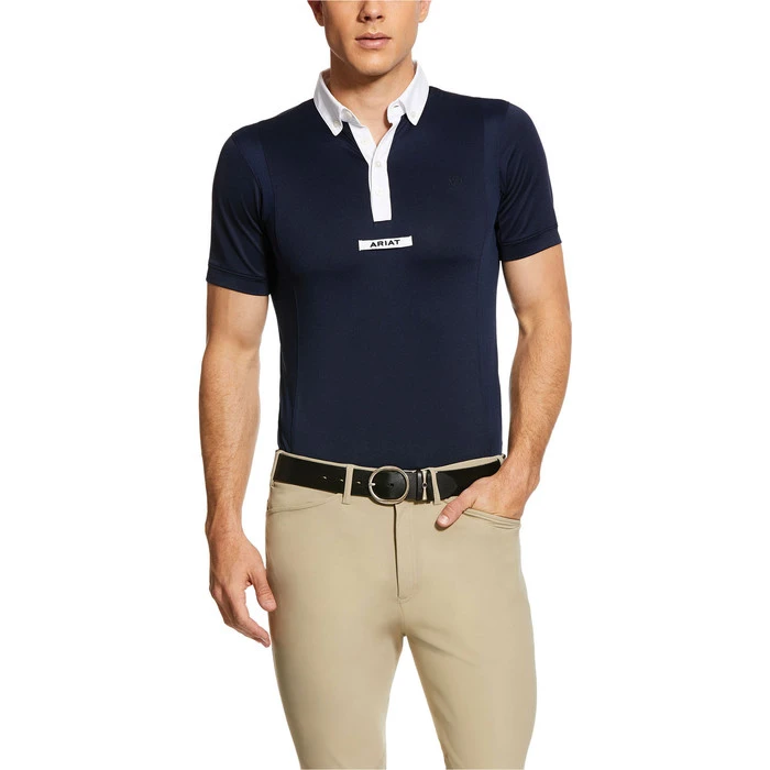 Ariat Mens Tek Short Sleeve Show Shirt 10030557 - Navy 3 Ariat Mens Tek Short Sleeve Show Shirt 10030557 - Navy