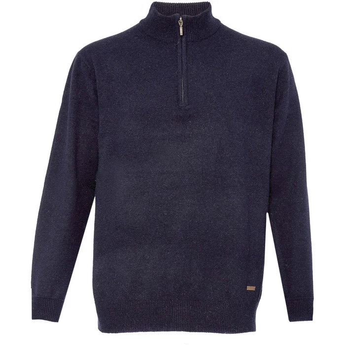 Dubarry Mens Mullen Half Zip Crew Sweater Navy 3 Dubarry Mens Mullen Half Zip Crew Sweater Navy