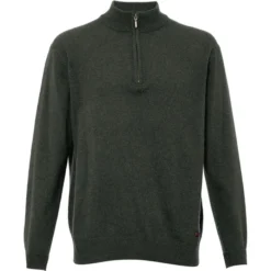 Dubarry Mens Mullen Half Zip Crew Sweater Olive -Vogemate Sales Store Dubarry Mens Mullen Half Zip Crew Sweater Olive 3.700x700