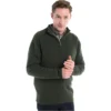 Dubarry Mens Mullen Half Zip Crew Sweater Olive -Vogemate Sales Store Dubarry Mens Mullen Half Zip Crew Sweater Olive.700x700