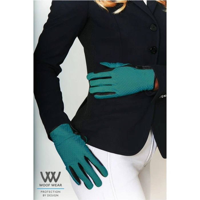 Woof Wear Zennor Riding Gloves - Ocean Colour Ocean 4 Woof Wear Zennor Riding Gloves - Ocean Colour Ocean - Image 2