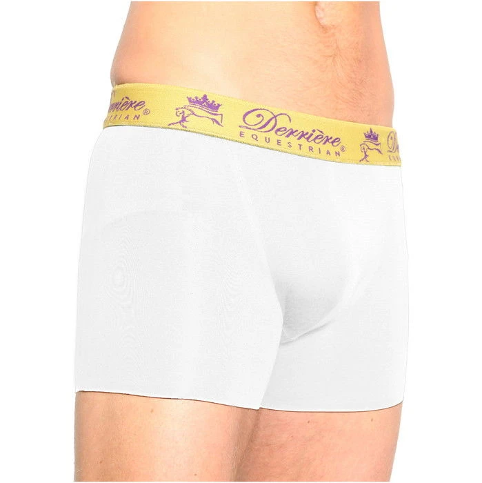 2022 Derriere Equestrian Mens Bonded Padded Shorty DEPBPSM14 - White Colour White 3 2022 Derriere Equestrian Mens Bonded Padded Shorty DEPBPSM14 - White Colour White